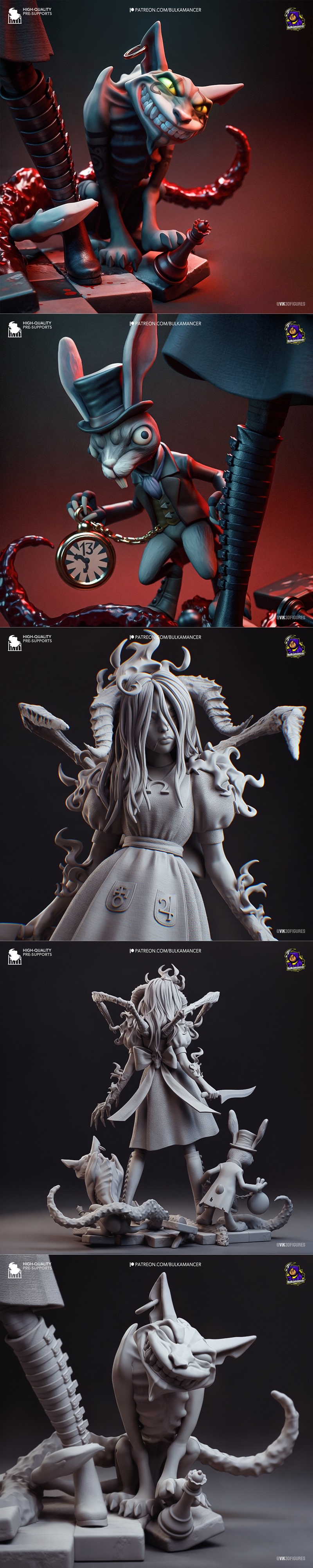 Bulkamancer sculpting - Alice 3D打印模型|Bulkamancer Sculpts – Alice – 3D Print Model STL