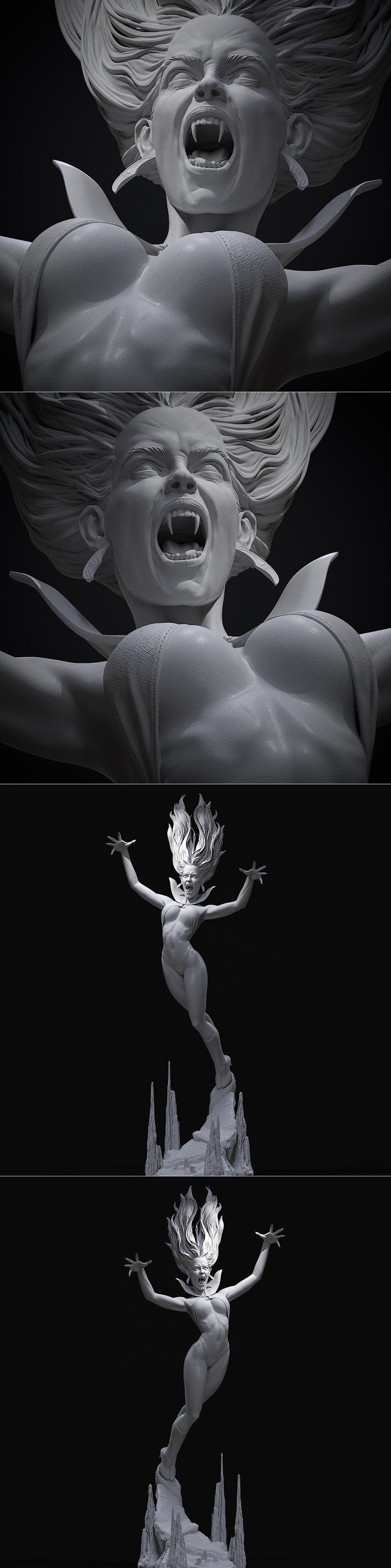 Vampirella 3D打印模型|Vampirella – 3D Print Model STL