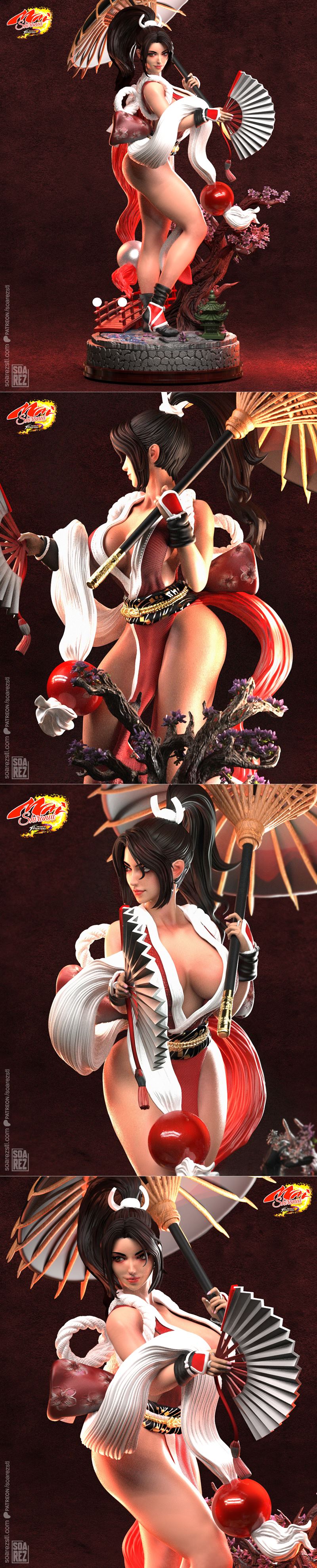 Soarez 3D打印模型：Mai Comp角色立体模型|Soarez 3d – Mai Comp – 3D Print Model STL