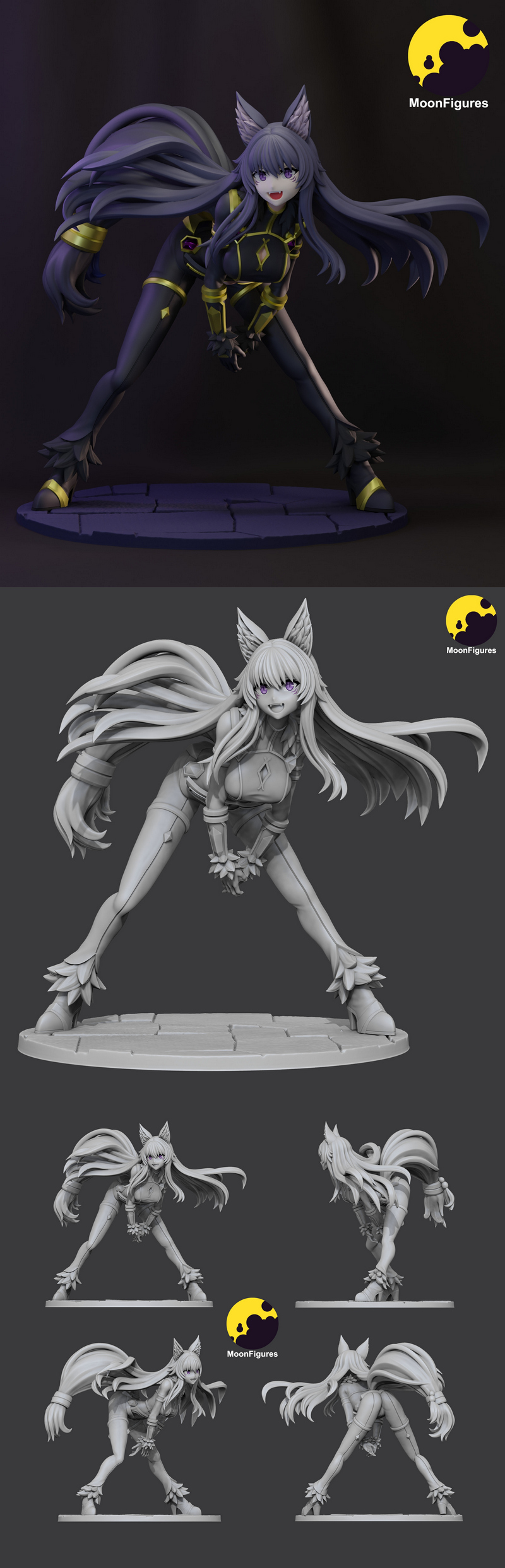 月之图腾——影之尊者 Delta 3D打印模型|MoonFigures – The Eminence in Shadow – Delta – 3D Print Model