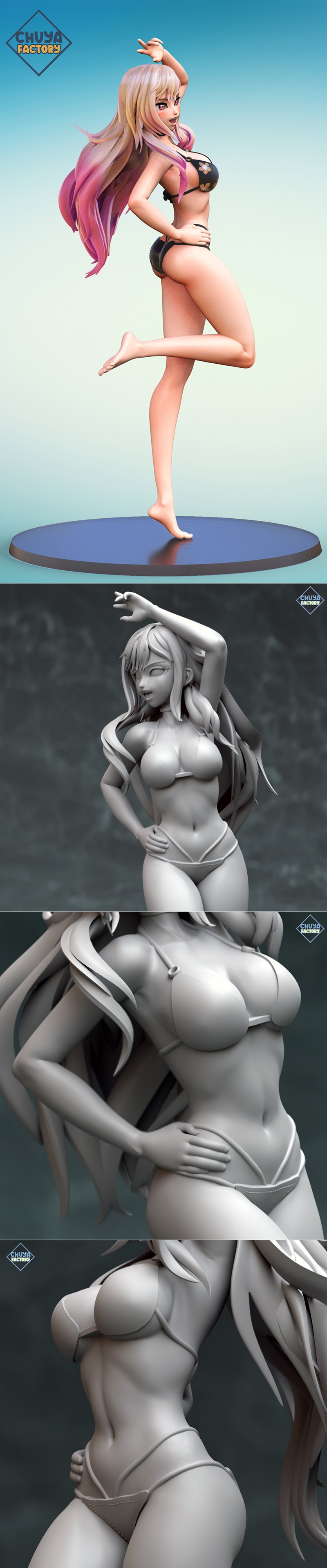 奇亚工坊 - 马林·片冈 - 3D打印模型|Chuya Factory – Marin Kitagawa – 3D Print Model STL