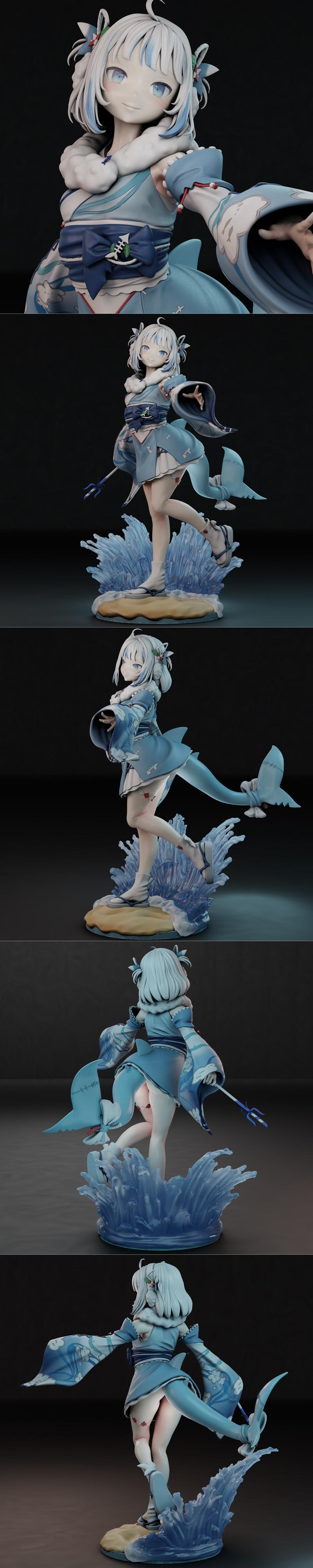 Gr8Tech – Hololive – Gawr Gura – 3D Print Model STL