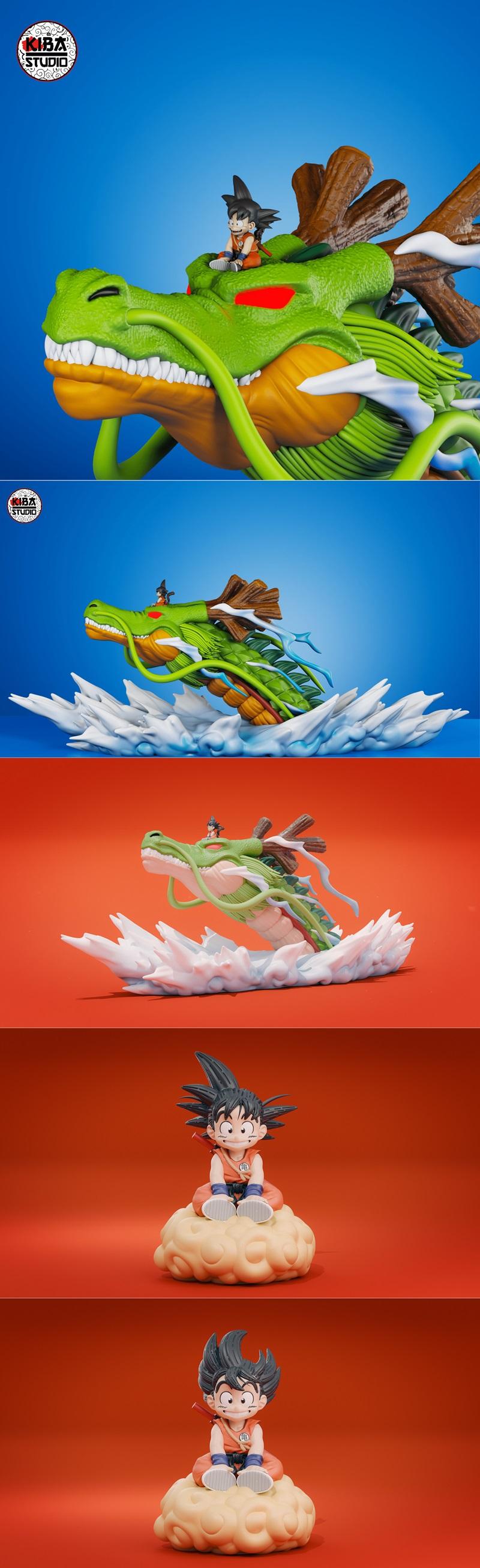 Kiba Studio - 《龙珠》悟空与神龙 3D打印模型|Kiba Studio – Kid Goku & Shenlong – 3D Print Model STL