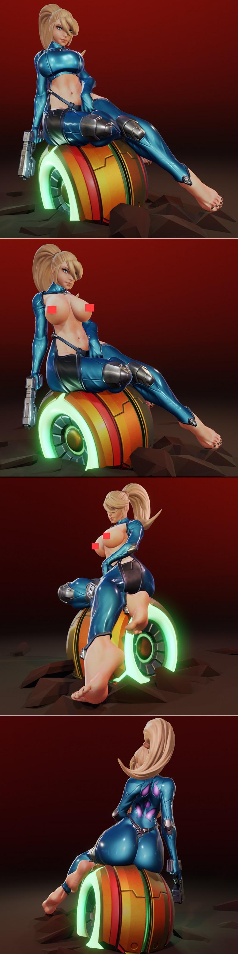 超级马里奥 - 跳跳虎 - 3D打印模型|Metroid Samus Aran – 3D Print Model STL