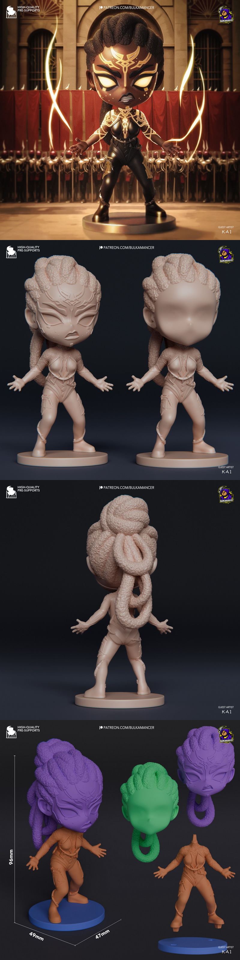 Chibi Mel - 奇幻世界3D打印模型|Chibi Mel – Arcane – 3D Print Model