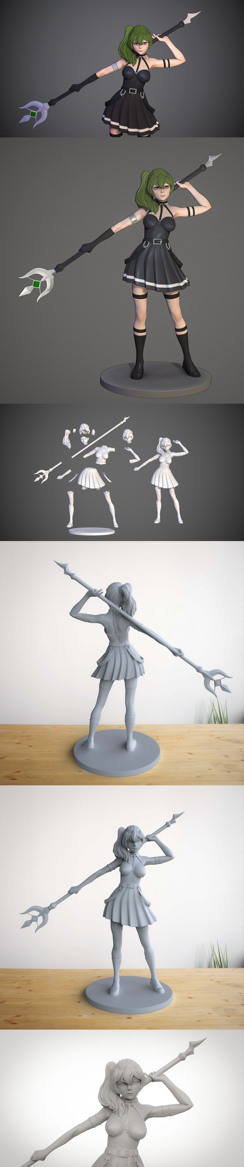 Ubel 3D打印模型：动漫角色艺术复刻|Ubel Fanart – 3D Print Model