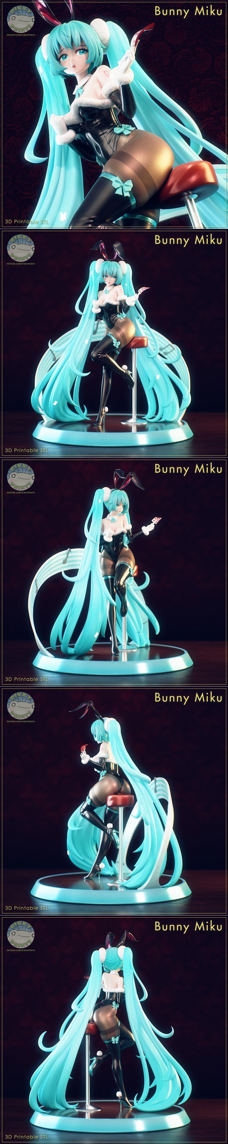 Pikky Prints – Vocaloid – Hatsune Miku – 3D Print Model STL