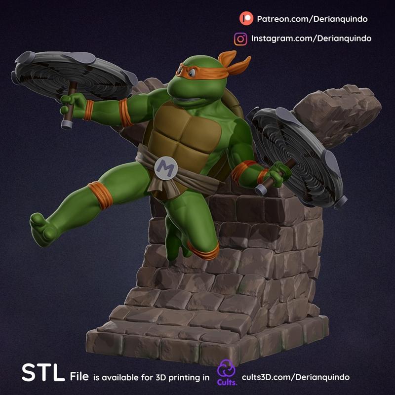米开朗基罗 3D打印模型 STL|Derian – Michelangelo – 3D Print Model STL
