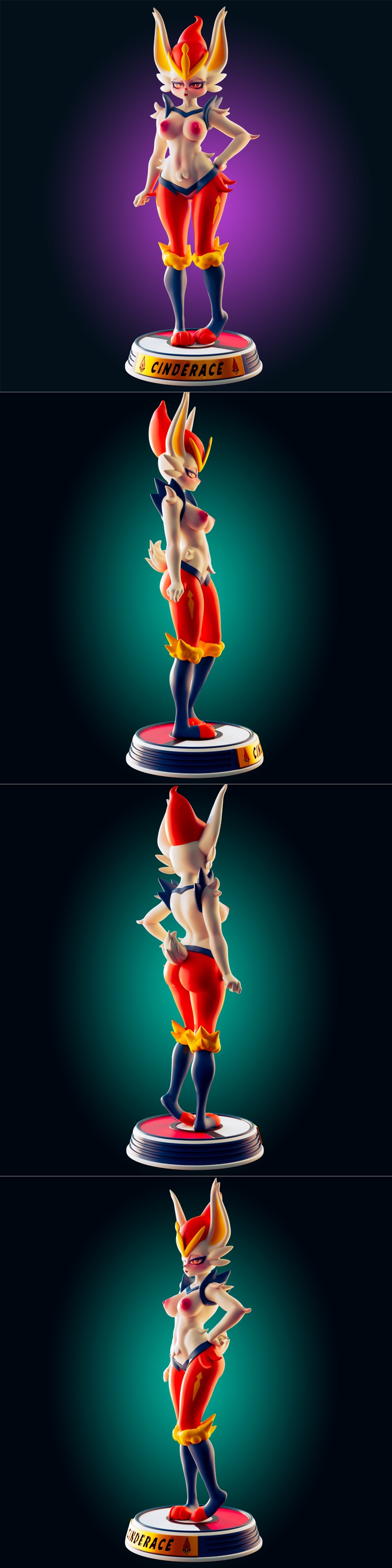 Cinderace角色Rhu 3D打印模型|Officer Rhu – Cinderace – 3D Print Model STL