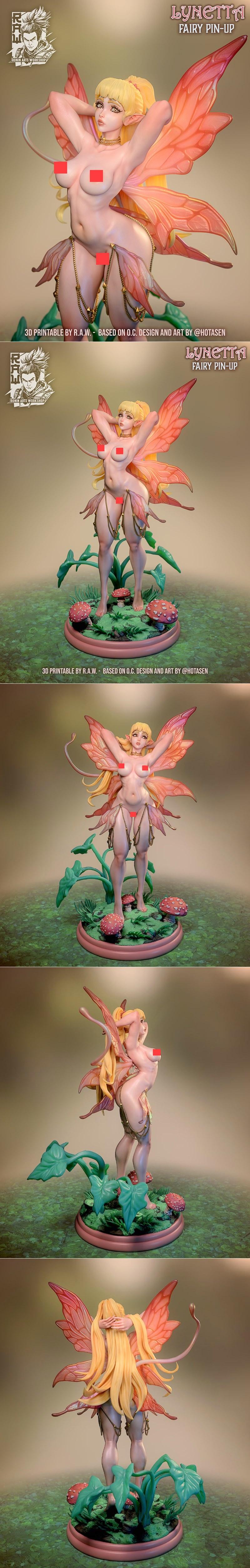 RAW - 丽娜特 - 3D打印模型|RAW – Lynetta – 3D Print Model STL