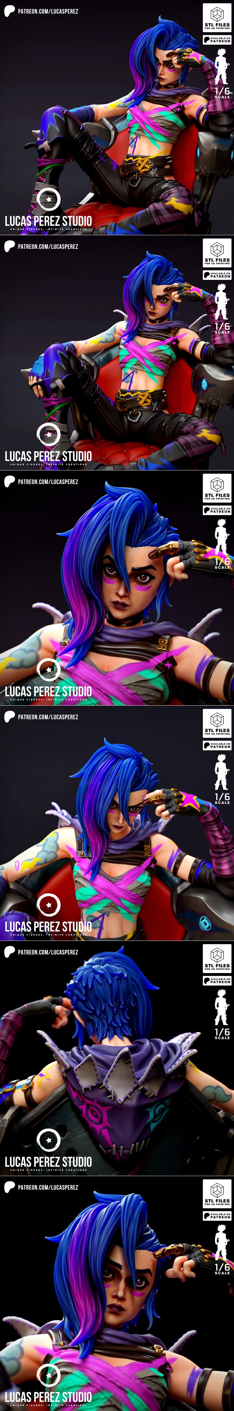 Lucas Perez Studio - Jinx - 3D打印模型|Lucas Perez Studio – Jinx – 3D Print Model STL