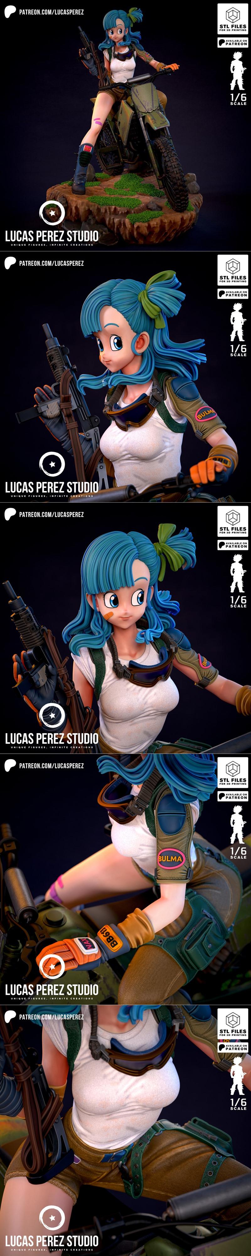 卢卡斯佩雷斯工作室 - 布鲁玛 - 3D打印模型|Lucas Perez Studio – Bulma – 3D Print Model STL