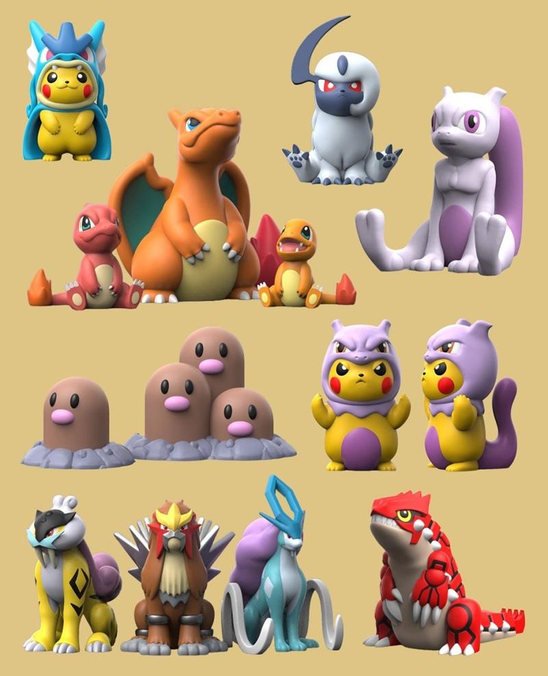 宝可梦套装2023年6月 - 3D打印模型STL|Pokemon Pack June 2023 – 3D Print Model STL