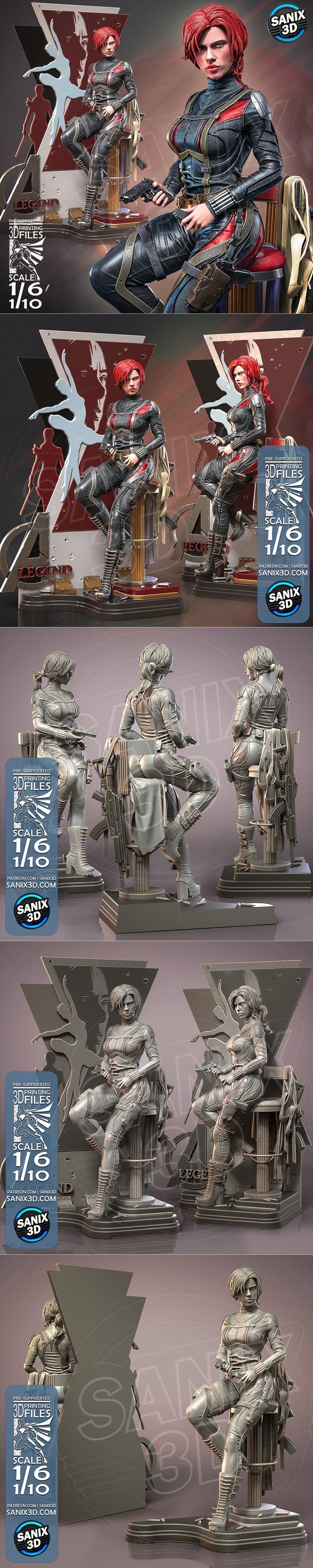 Sanix – LEGEND – Natasha – Red Room – 3D Print Model STL