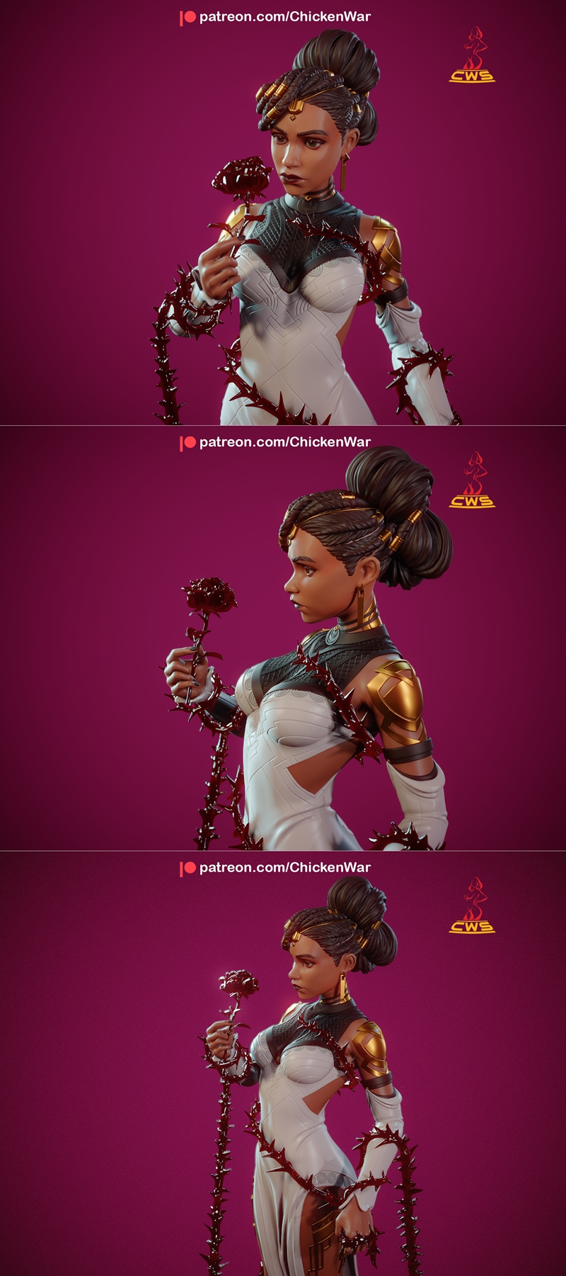 CW工作室 - 诡秘之主 - 莫凡 3D打印模型|CW Studio – Arcane – Mel Medarda – 3D Print Model STL