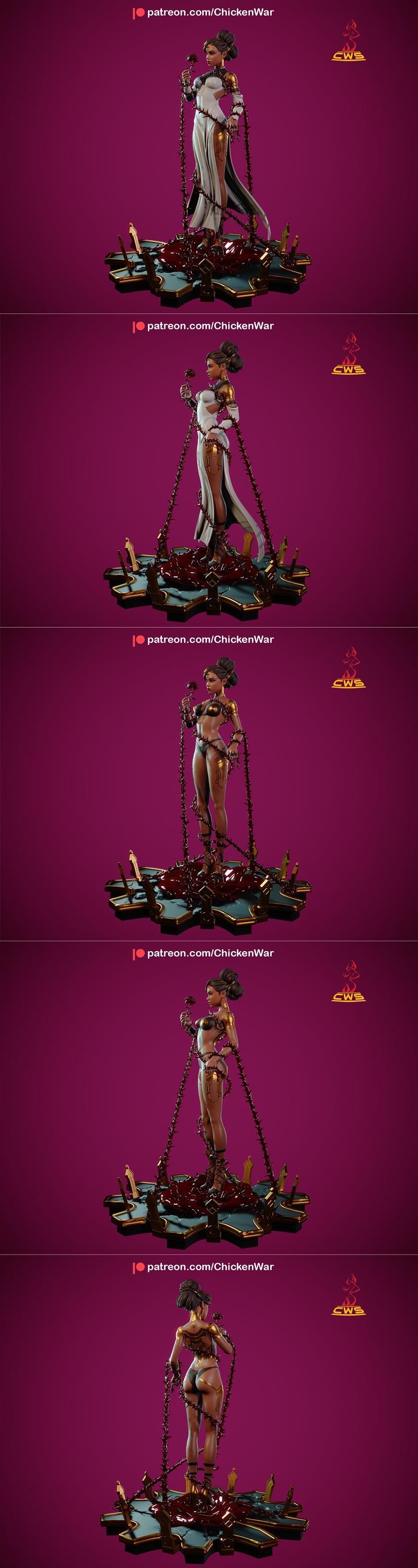 CW工作室 - 诡秘之主 - 莫凡 3D打印模型|CW Studio – Arcane – Mel Medarda – 3D Print Model STL