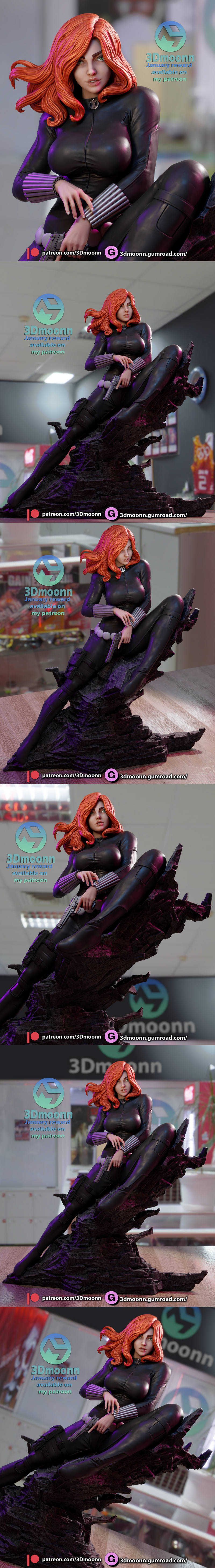 3DMoonn – Black Widow – 3D Print Model