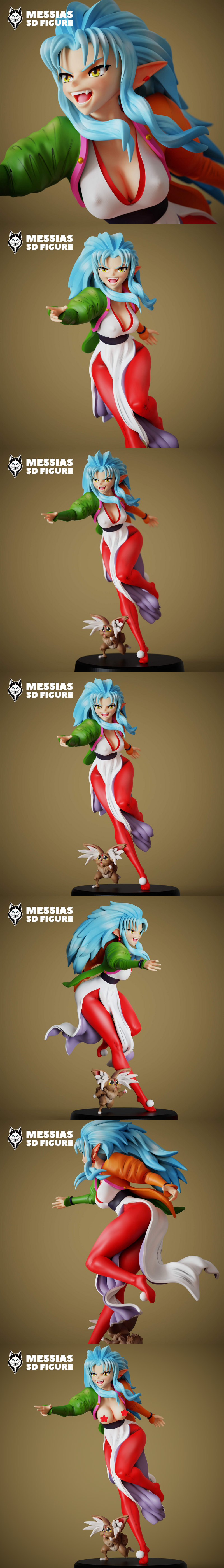 Messias 3D打印模型：Ryoko Hakubi角色雕塑|Messias 3D Figure – Ryoko Hakubi – 3D Print Model