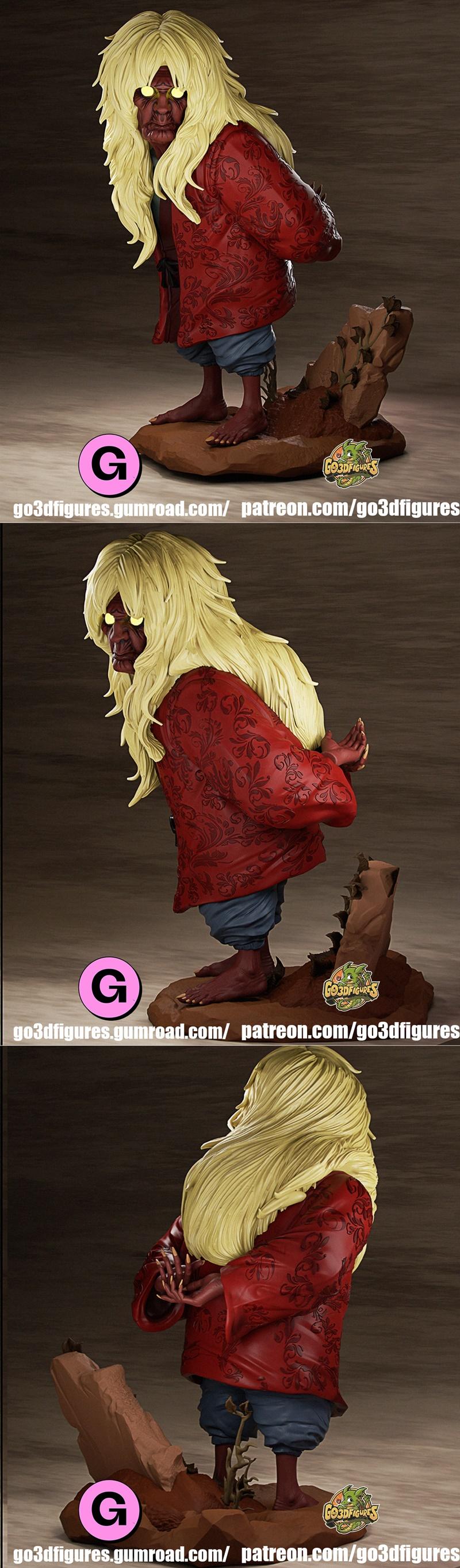 Dandadan Turbo Granny 3D打印模型|Go3DFigures – Dandadan – Turbo Granny – 3D Print Model STL