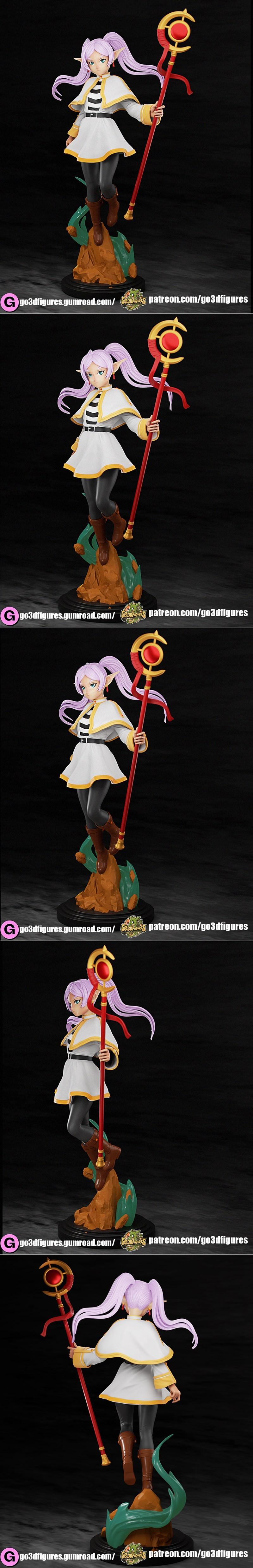 《弗里埃伦3D打印模型》|Go3DFigures – Sousou no Frieren – Freiren – 3D Print Model STL