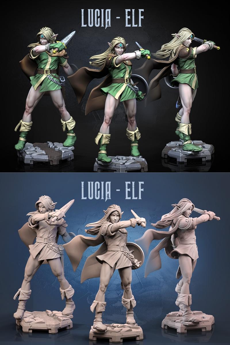 Dragun Studios – Lucia Elf – 3D Print Model STL