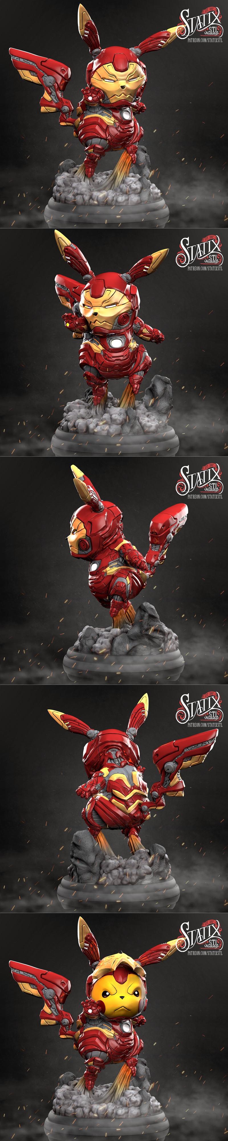 Statix – 铁雄 – 3D打印模型|Statix – Ironmon – 3D Print Model STL