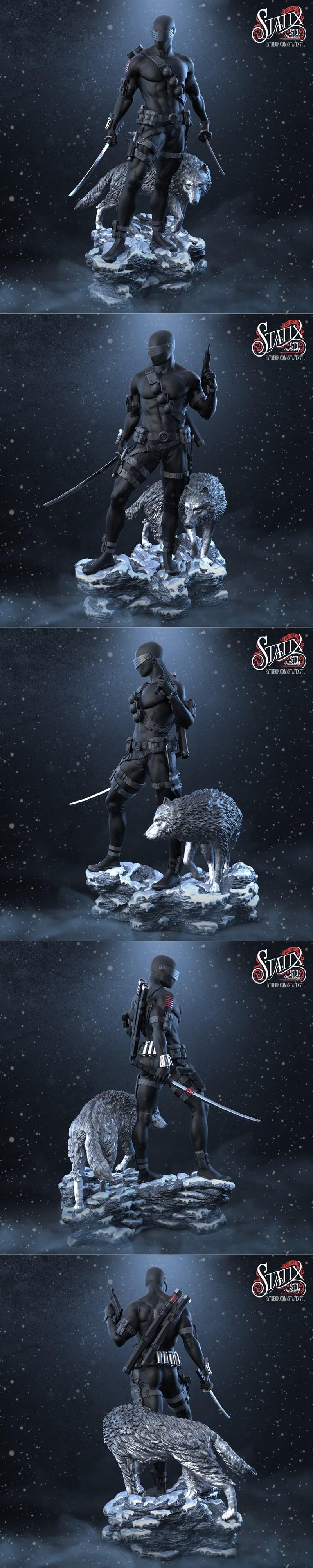 Statix - 眼镜蛇 - 3D打印模型|Statix – Snake eyes – 3D Print Model STL