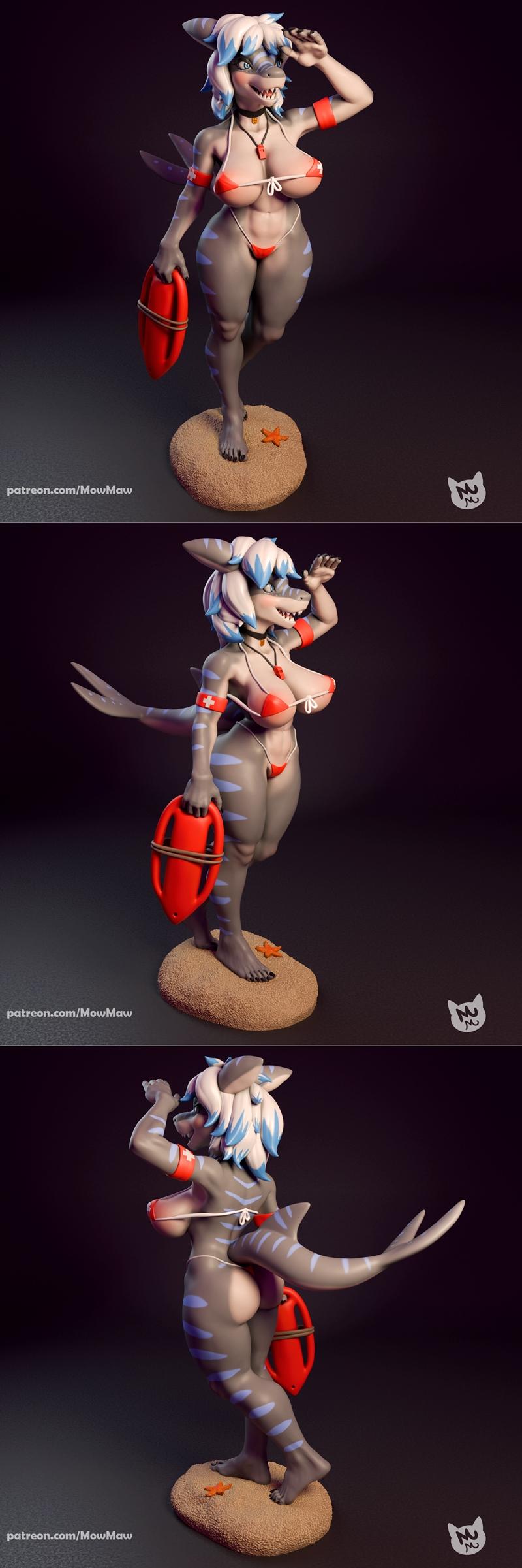 Mow Maw创作的Nika三维打印模型|Mow Maw Sculpts – Nika – 3D Print Model STL