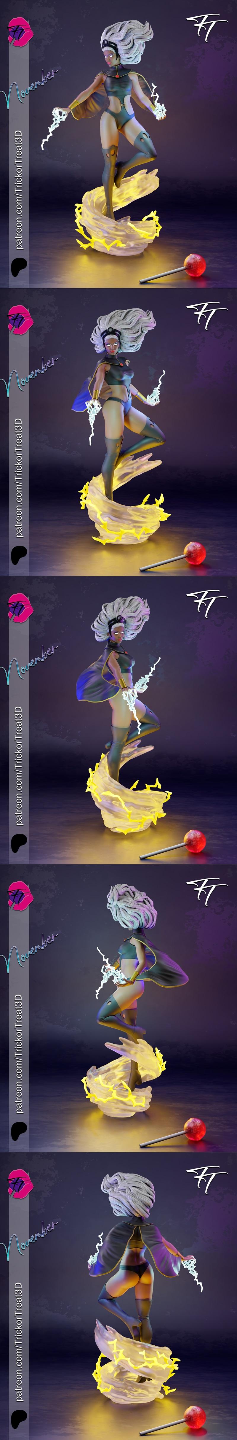 风暴之降临——3D打印模型|Trick or Treat – Storm – 3D Print Model STL