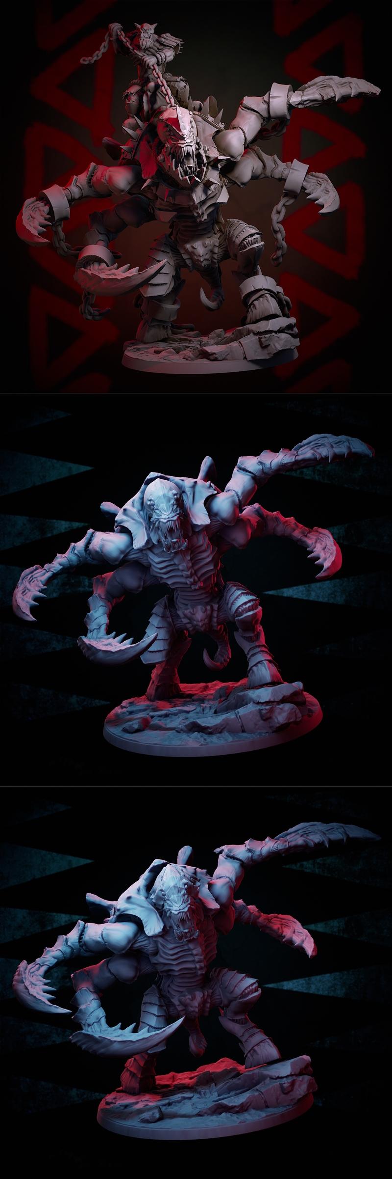 MrModulork 作品：WurmBanshee 及被掠夺的 WurmBanshee 3D打印模型|MrModulork – WurmBanshee and Looted WurmBanshee – 3D Print Model STL