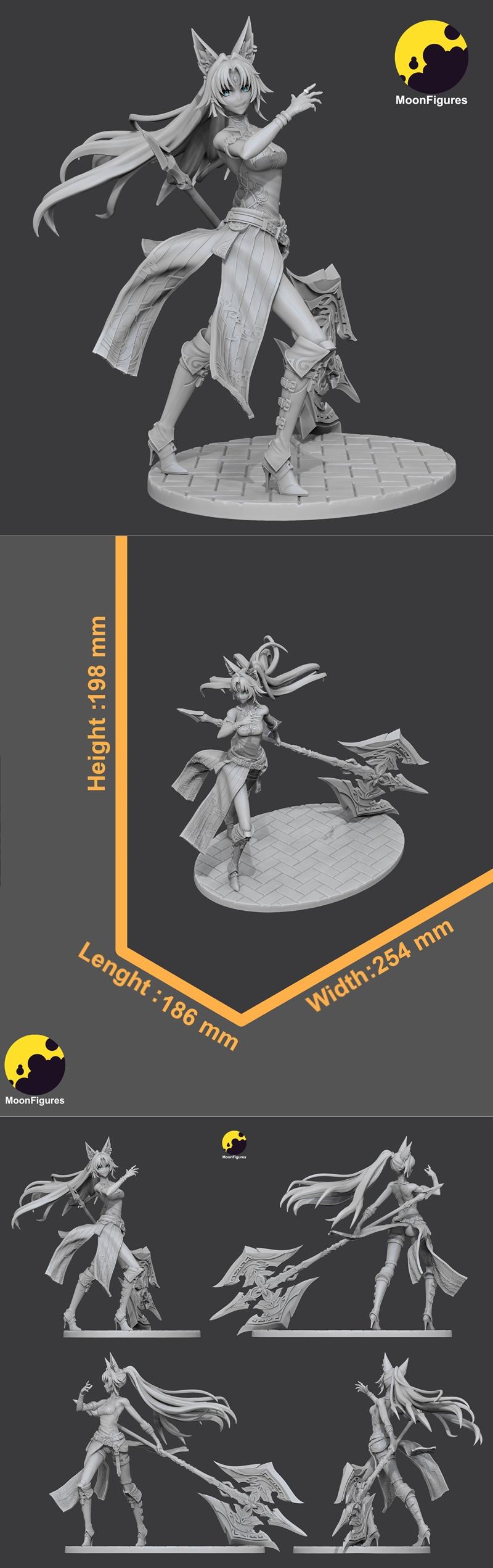 鸣潮 Feixiao 3D打印模型|Moon Figures – Honkai – Feixiao – 3D Print Model STL