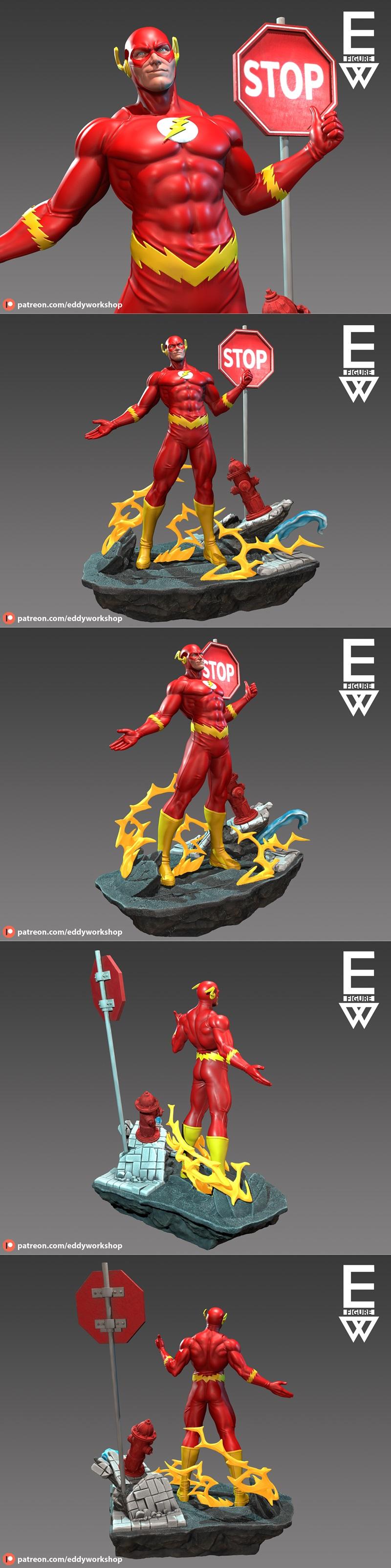 Eddy’s Workshop - 闪电侠 - 3D打印模型|Eddy’s Workshop – The Flash – 3D Print Model STL