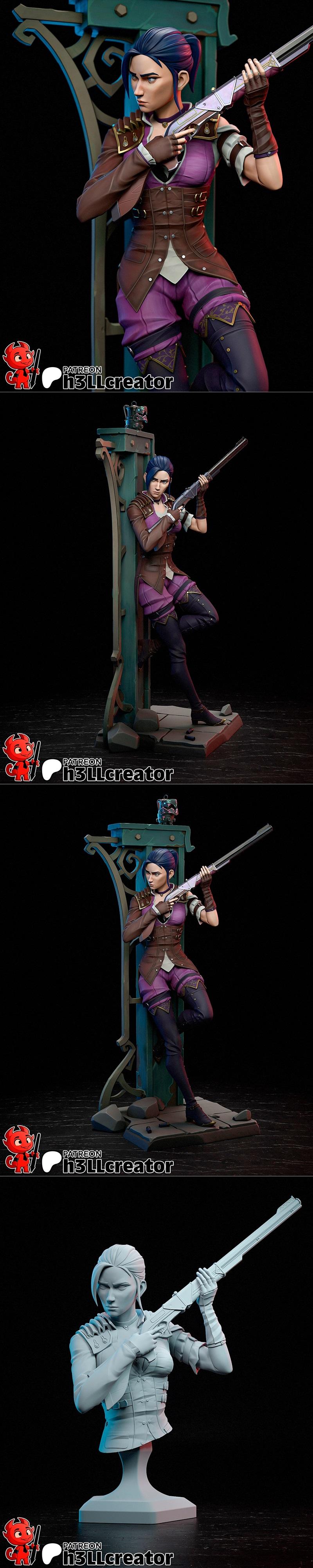 H3LL创作者 - 蔡琳 - 3D打印模型|h3LL creator – Caitlyn – 3D Print Model STL