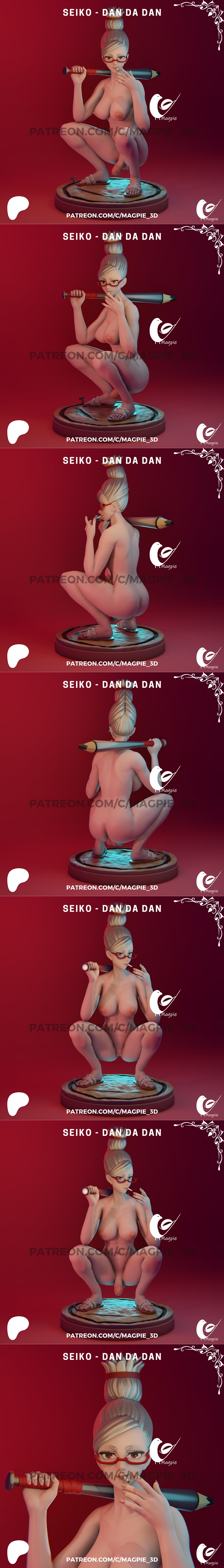 Magpie 3D - 丹丹 - 伊泽青空 3D打印模型|Magpie 3D – Dan Da Dan – Seiko Ayase – 3D Print Model STL