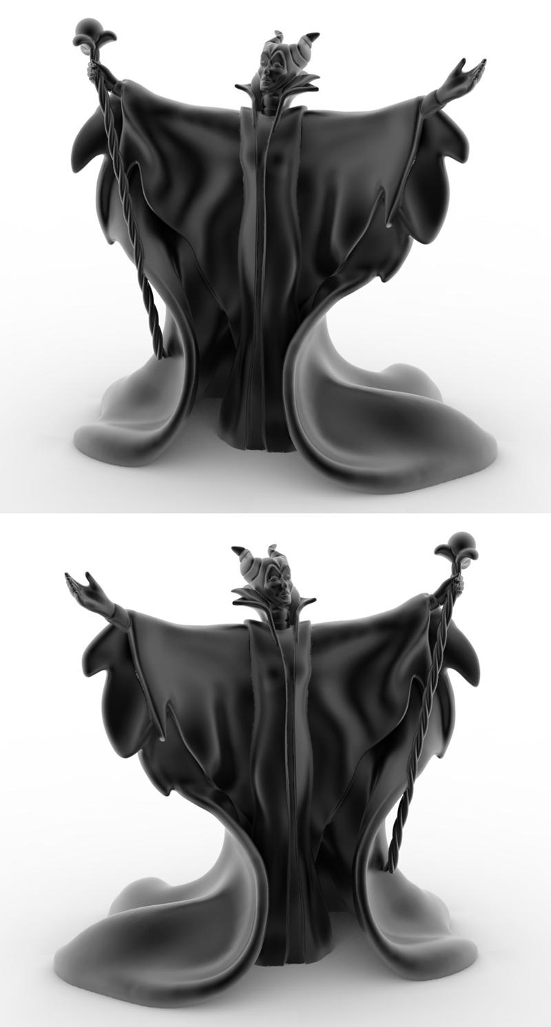 《美少女恶灵——3D打印模型》|Maleficent – 3D Print Model STL