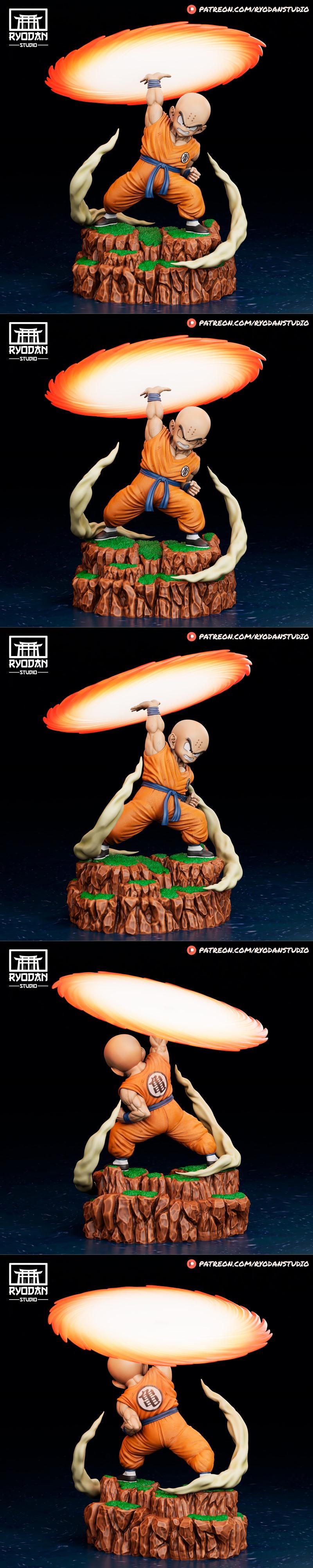 龙珠KRILLIN 3D打印模型|Ryodan Studio – Krillin – Dragon Ball – 3D Print Model STL