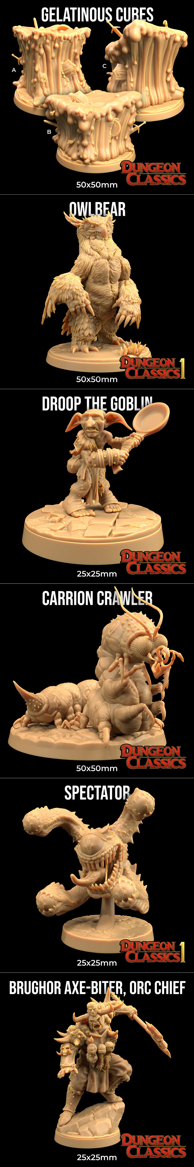 dungeon经典2025 - 3D打印模型STL|Dungeon Classics January 2025 – 3D Print Model STL