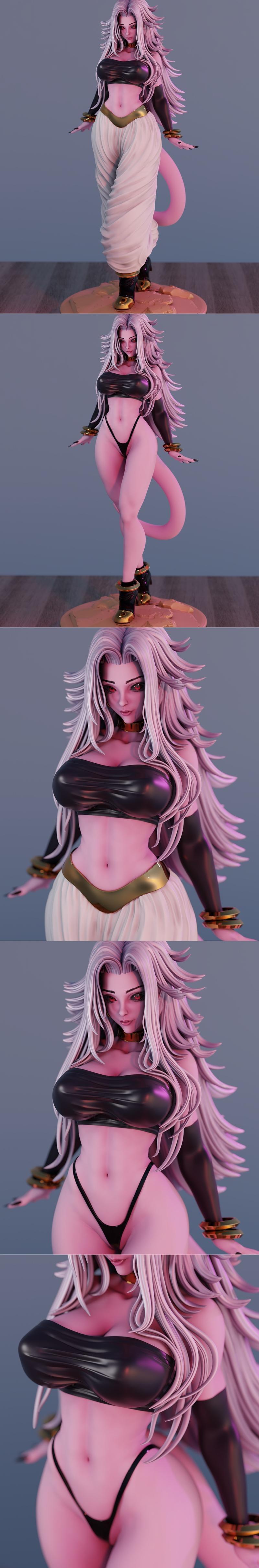 Momoji龙珠安卓21 3D打印模型|Momoji – Dragon Ball – Android 21 – 3D Print Model STL