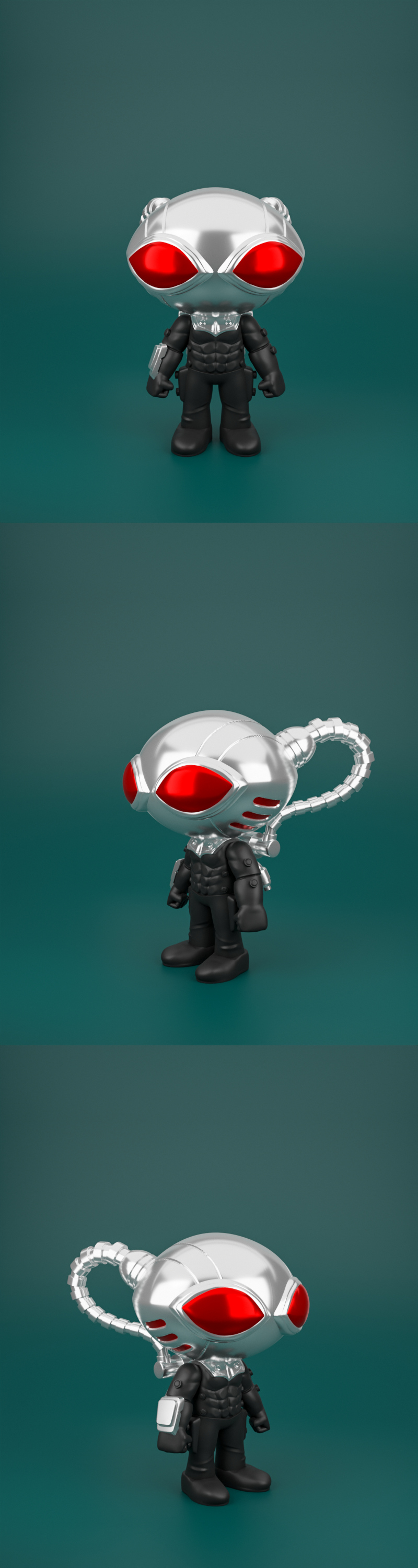 Chibit 049 – 黑海曼 3D打印模型|Chibit 049 – Black Manta – 3D Print Model