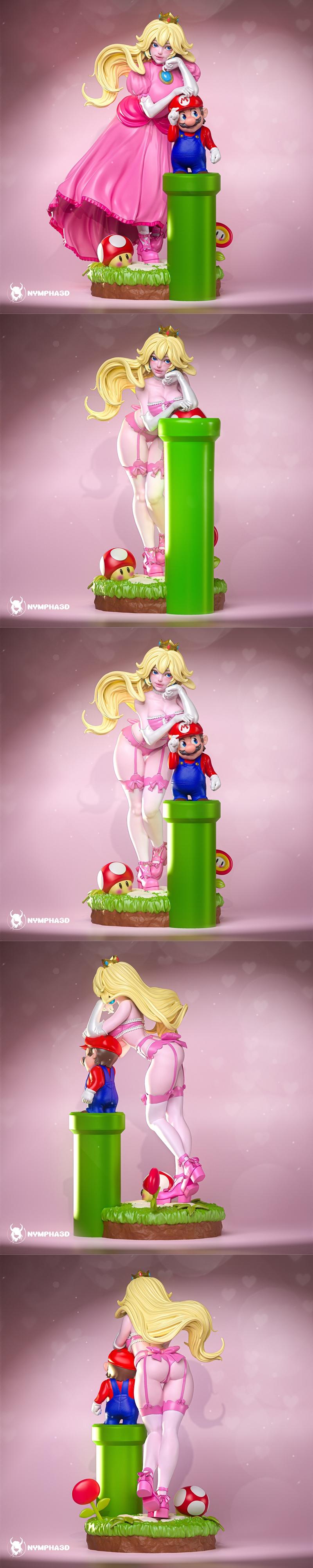 Nympha 3D打印模型：超级马里奥公主皮卡丘|Nympha – Super Mario – Princess Peach – 3D Print Model STL