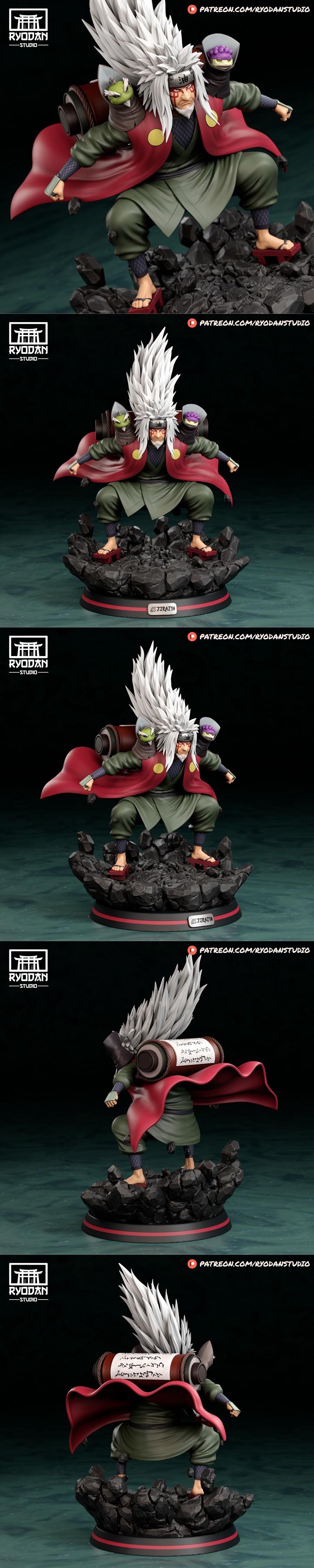 Ryodan工作室 - 红色的忍者 - 伊鲁卡3D打印模型|Ryodan Studio – Jiraiya – 3D Print Model STL