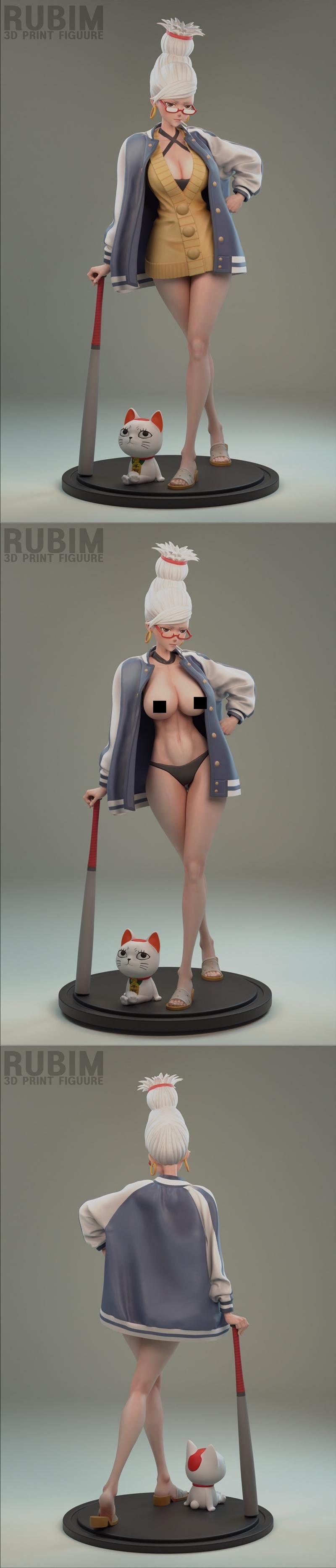 Rubim出品《Dandadan》角色青叶诗音3D打印模型|Rubim – Dandadan – Seiko Ayase – 3D Print Model STL