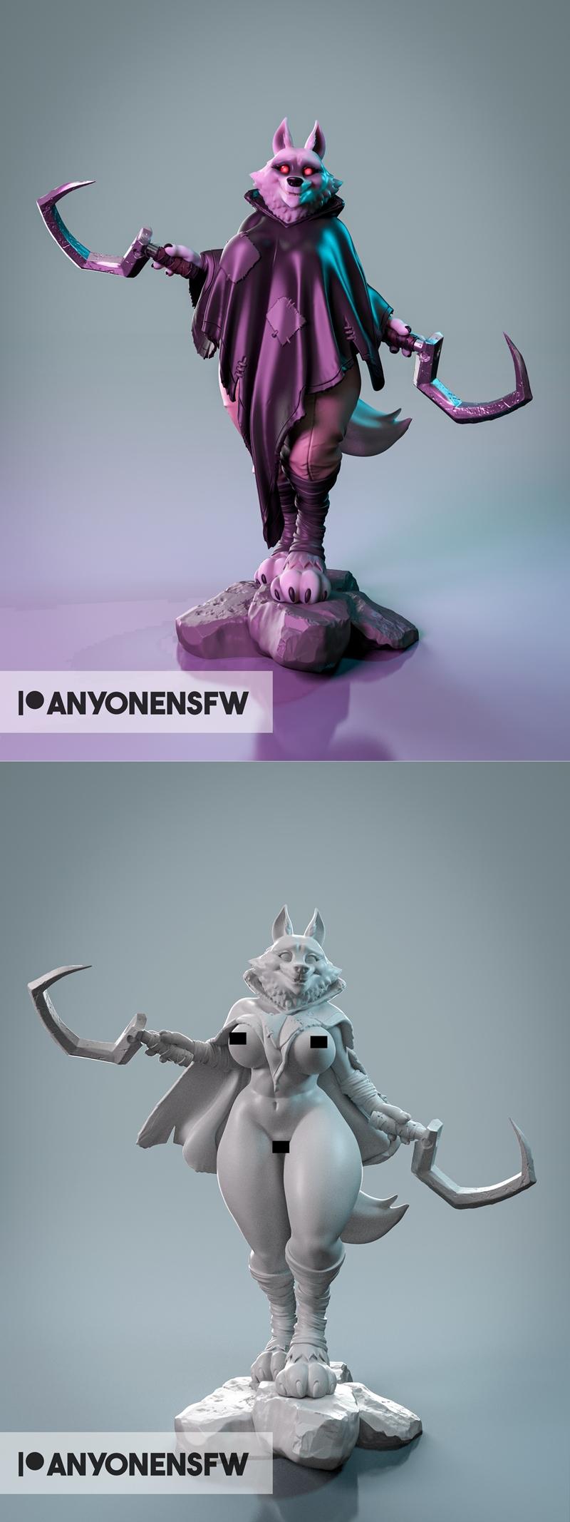 Anyonensfw - 死亡 - 3D打印模型|Anyonensfw – Death – 3D Print Model STL