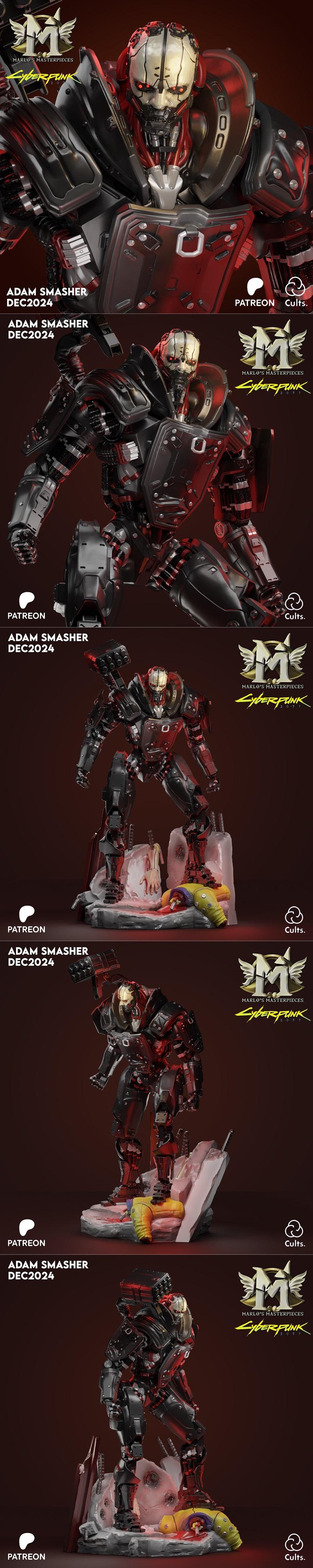 Adam Smasher - 3D打印模型|Adam Smasher – 3D Print Model STL