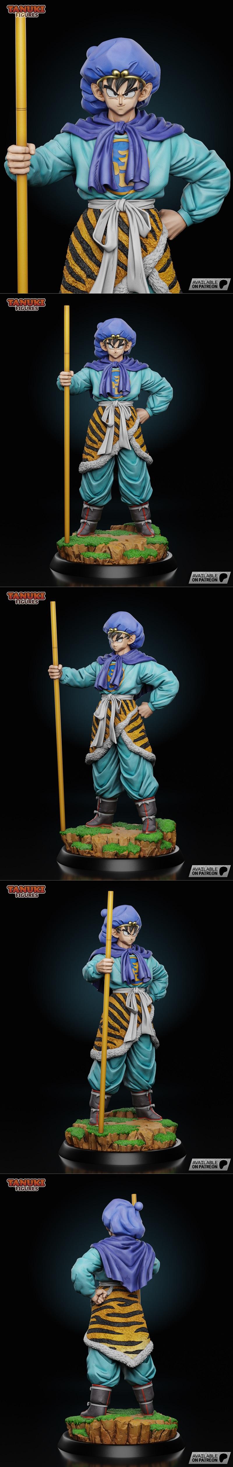 悟空赛亚人 3D打印模型|Tanuki Figures – Goku Saiyuki – 3D Print Model STL