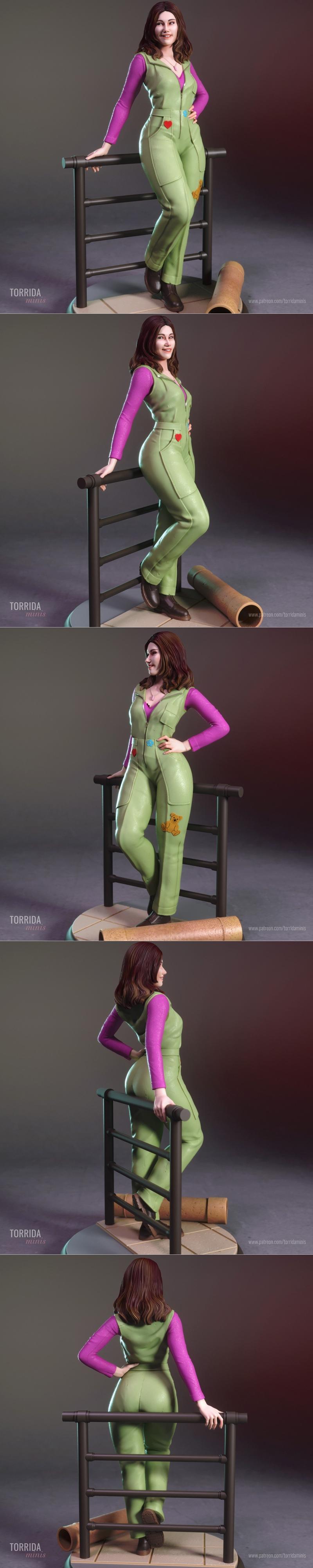 火萤·凯莉·弗里 - 3D打印模型|Torrida Minis – Firefly – Kaylee Frye – 3D Print Model STL