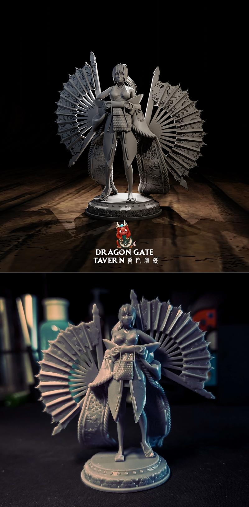 龙之门酒馆 - 铁扇公主 - 3D打印模型|Dragon Gate Tavern – Iron Fan Princess – 3D Print Model STL