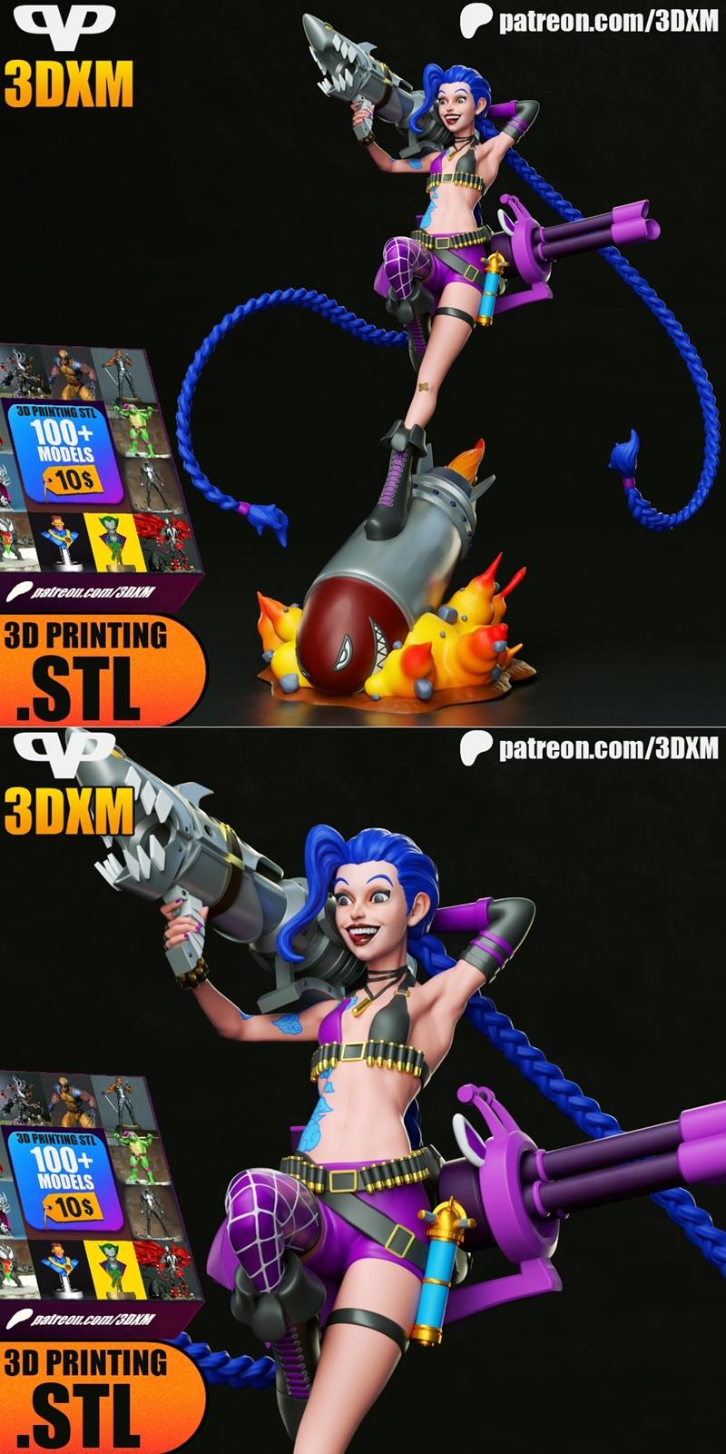 Jinx 3D打印模型|Jinx – 3D Print Model STL
