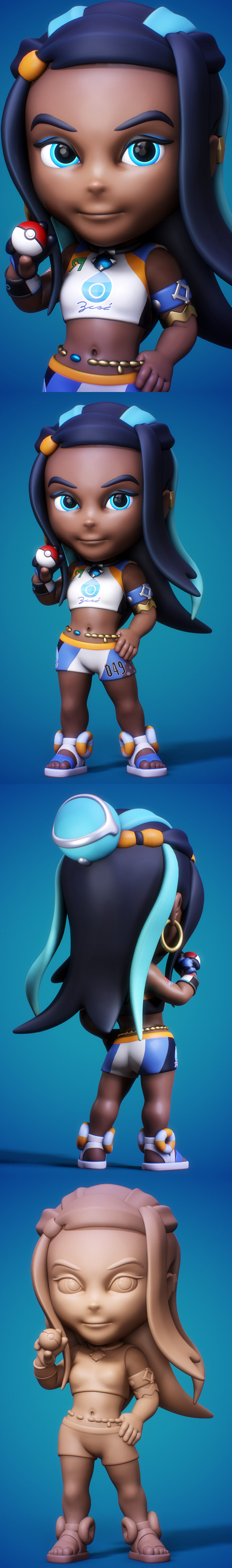 Nessa 3D打印模型|Nessa Figurine – 3D Print Model
