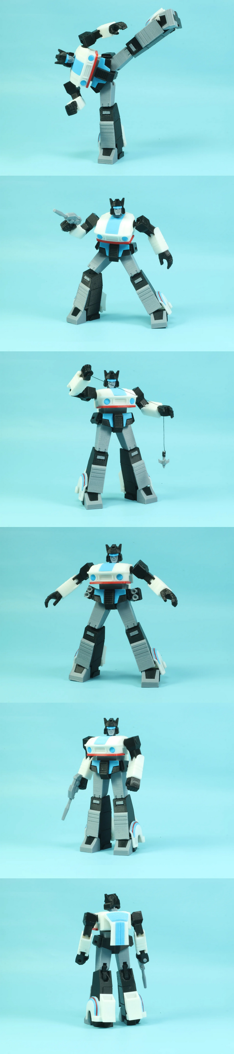 G1变形金刚 - 爵士 - 3D打印模型|G1 Transformers – Jazz – 3D Print Model